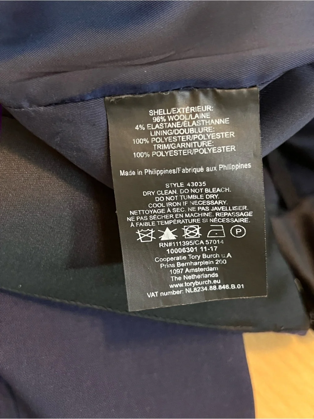 TORY BURCH Wool Blend Ankle Pants